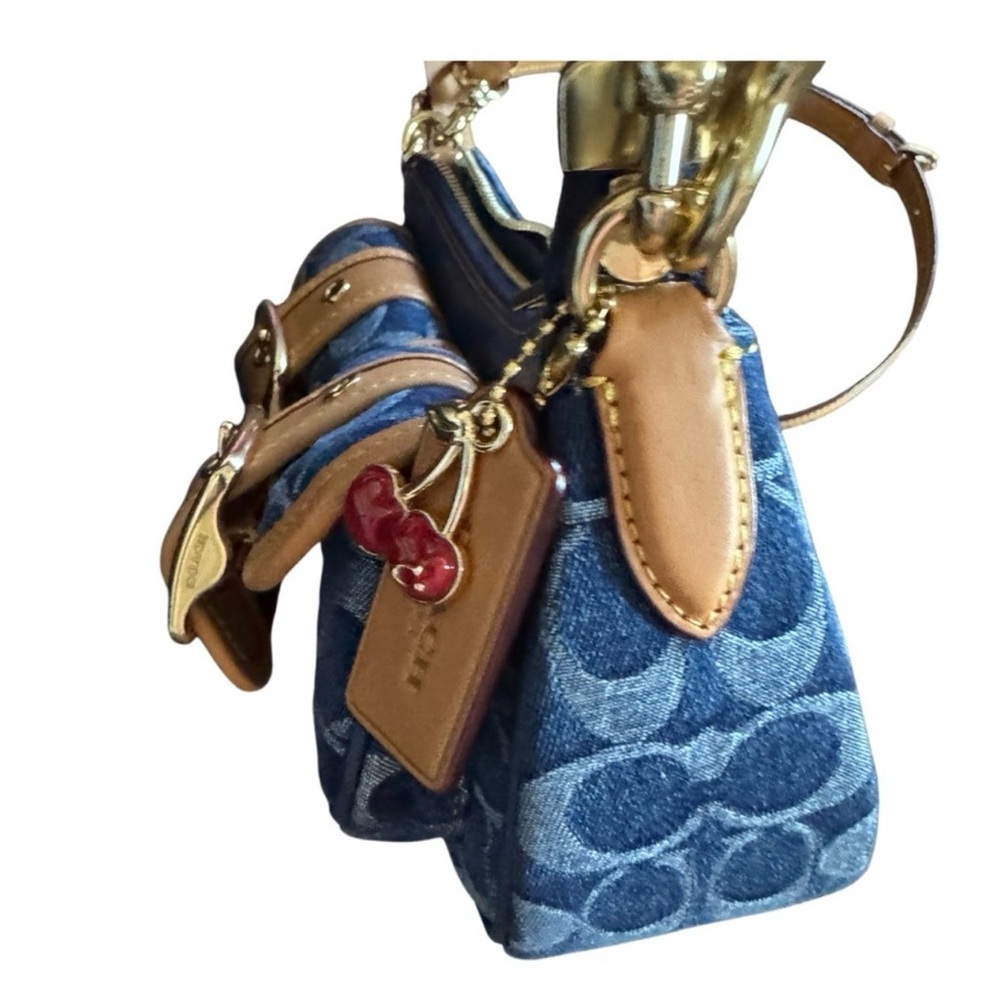 Blue and Tan Coach Ashton Designer Women's Bag NWT - Picture 7 of 10